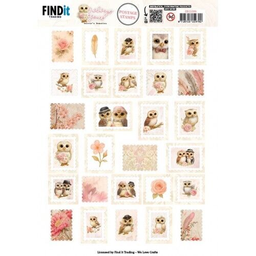 Berries Beauties - Owlways Yours - Push Out Postage Stamp