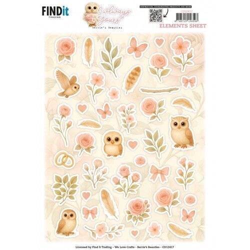 Cutting Sheet - Berries Beauties - Owlways Yours - Small Elements