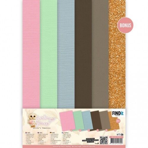 Linen Cardstock Pack - Berries Beauties - Owlways Yours - A4