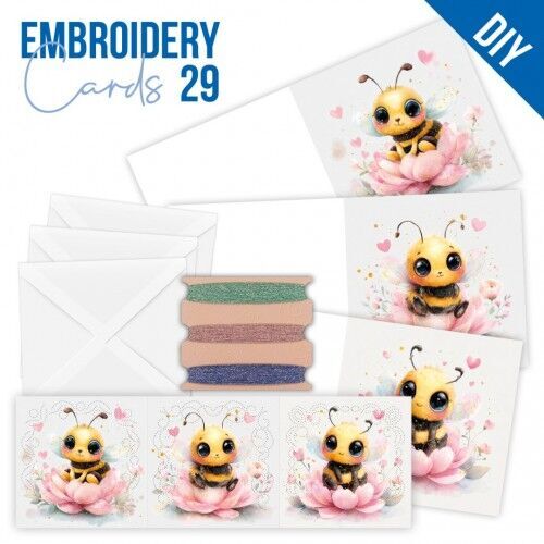 Stitch and Do PP cards 29 - Cute Bees