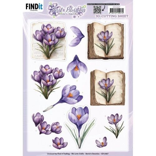 3D Cutting Sheet - Berries Beauties - First Blossoms - Blooming Tales
