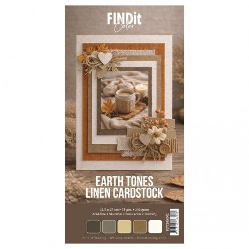Find It Color - Linen Cardstock Pack 4K - Earth Tones