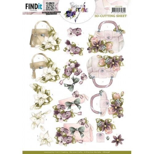3D Cutting Sheet - Precious Marieke - Handbag