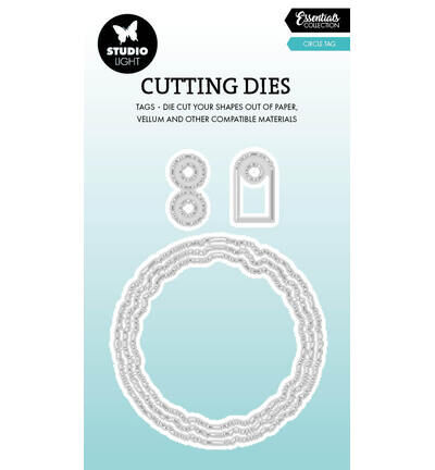 Torn Edge Tag round Essentials nr. 1090