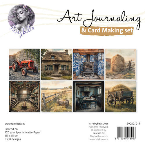 # Art Journaling & Card Making Backgrounds Set Boerderij # UITLEVERING START 19-2 #