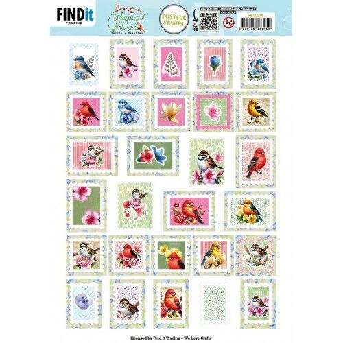 Berries Beauties - Whispers of Nature - Push Out Postage Stamp