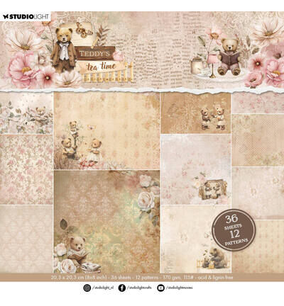 12 patterns Teddy's Tea Time nr. 422