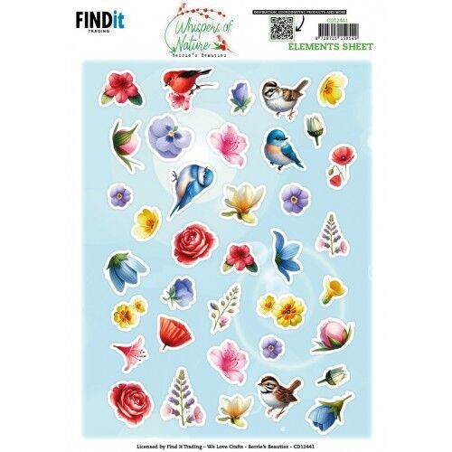 Cutting Sheet - Berries Beauties - Whispers of Nature - Small Elements