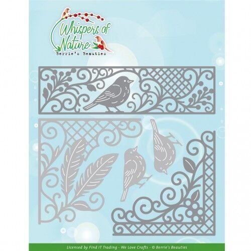Dies - Berries Beauties - Whispers of Nature - Birds Border and Corners