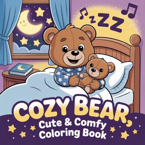 Findit Color - Coloring Book - Cozy Bear 2