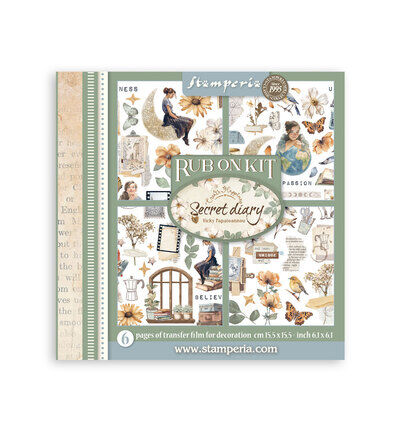 Rub on kit Secret Diary