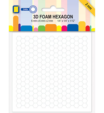 3D Foam Hexagon 2mm