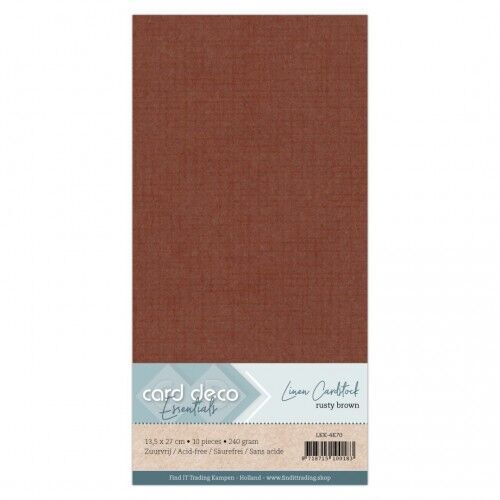 Linen Cardstock - 4K - Rusty Brown