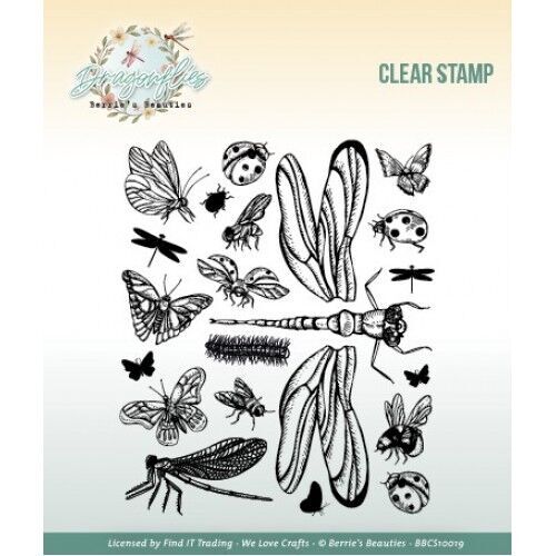 Clear Stamp- Berrie's Beauties - Dragonflies