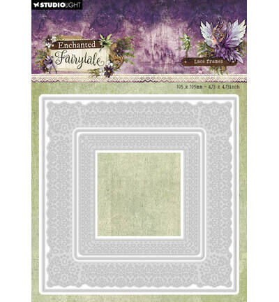 Lace frames square Enchanted Fairytale nr. 1102