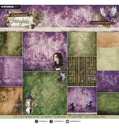 Background paper pad Enchanted Fairytale nr. 467