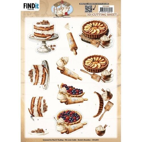 3D Cutting Sheet - Berries Beauties - Homestead Bakery - Pie Bliss