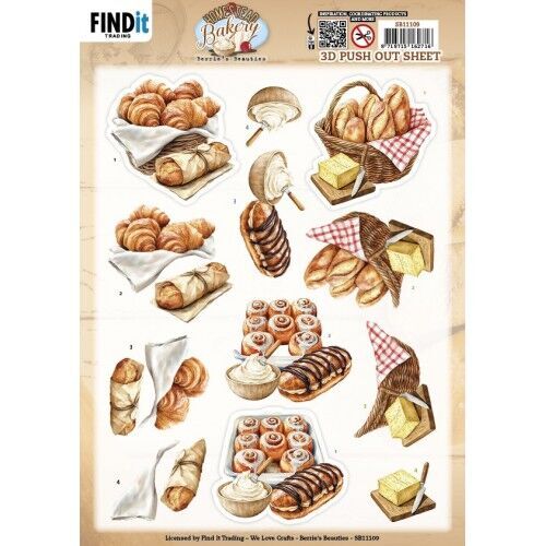 3D Pushout Sheet - Berries Beauties - Homestead Bakery - Fresh Basket