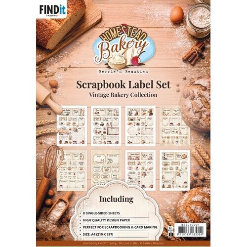 Berrie's Beauties Scrapbook Label Set
