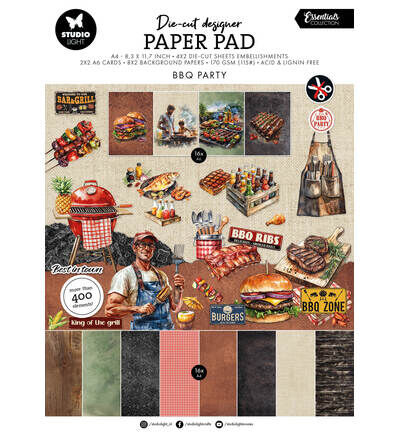 SL Die-Cut Paper Pad – BBQ Party Essentials nr. 437