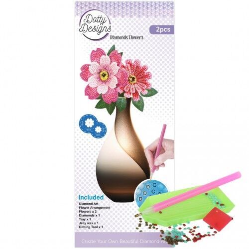 Diamond Flower Set - Pink Anemone Bouquet