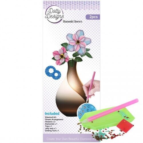 Diamond Flower Set - Purple Gerbera Bouquet