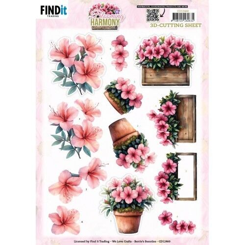 3D Cutting Sheet - Berries Beauties - Blooming Harmony - Blooming Pots