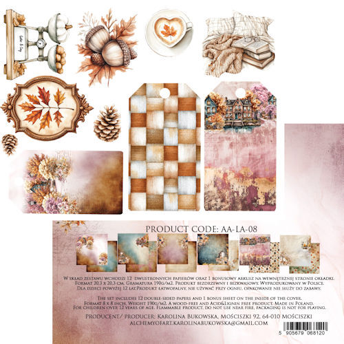 Alchemy of Art - 20x20 cm set - Lovely Autumn 08