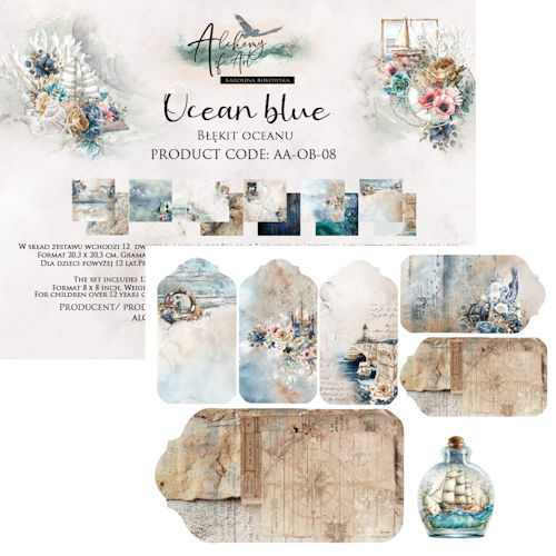 Alchemy of Art - 20x20 cm set - Ocean Blue 08