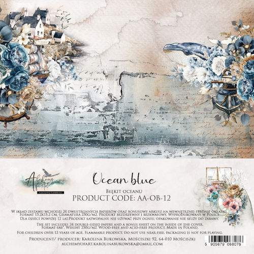 Alchemy of Art - 15x15 cm set - Ocean Blue 12