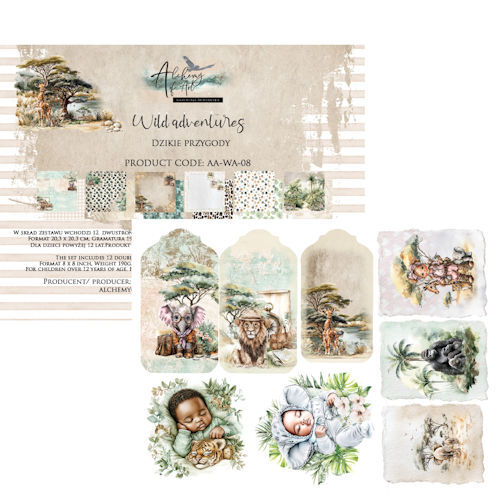 Alchemy of Art - 20x20 cm set - Wild Adventures 08