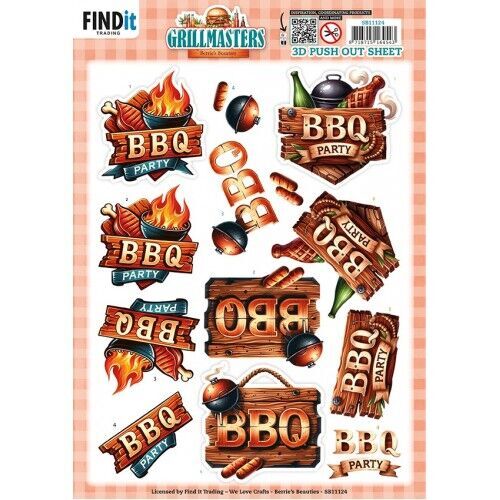 3D Pushout Sheet - Berries Beauties - Grillmasters - Backyard Feast
