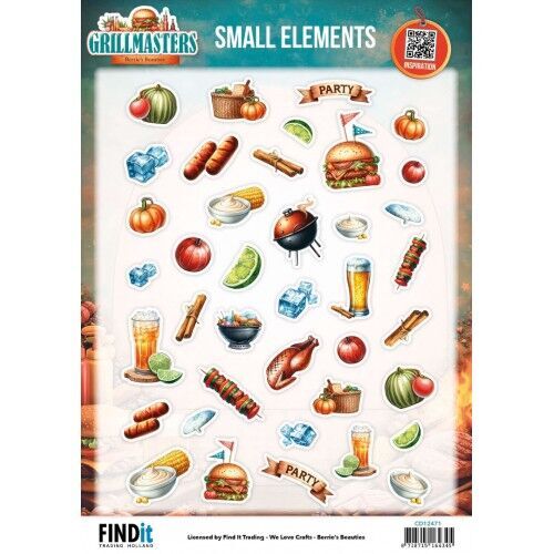 Cutting Sheet - Berries Beauties - Grillmasters - Small Elements
