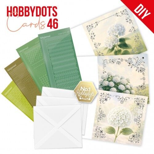 Hobbydots Cards 46 - White Hydrangea