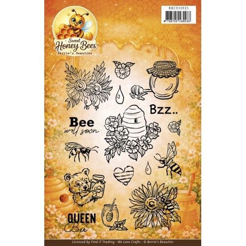 Clear Stamp- Berrie's Beauties - Sweet Honey Bees