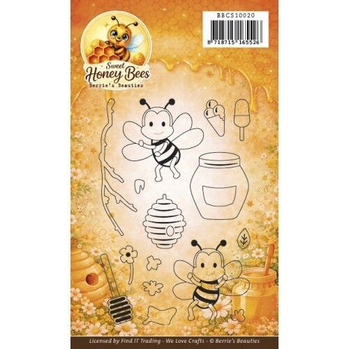 Clear Stamp- Berrie's Beauties - Sweet Honey Bees