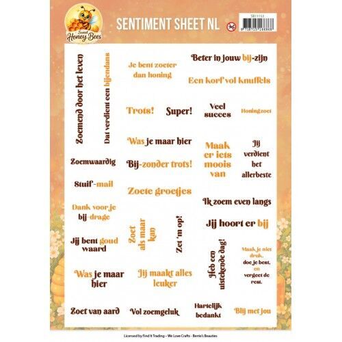 Berries Beauties - Sweet Honey Bees - Push Out - Sentiments - NL