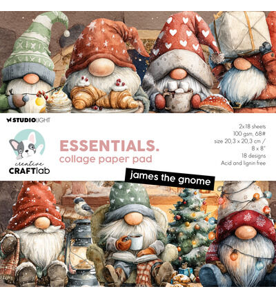 CCL Collagepapierblok – James the Gnome Essentials nr. 495