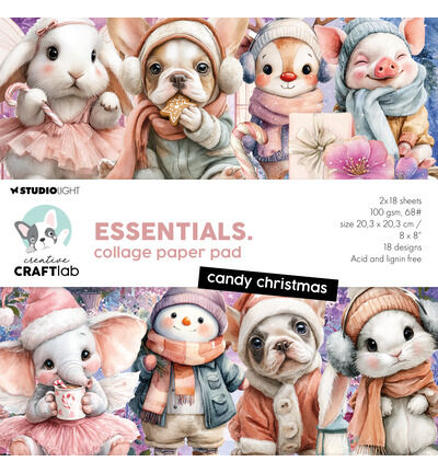 CCL Collagepapierblok – Candy Christmas Essentials nr. 497