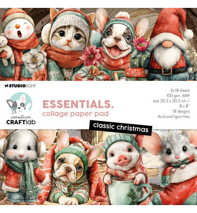 CCL Collagepapierblok – Classic Christmas Essentials nr. 498