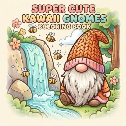 Findit Color - Coloring Book - Super Cute Kawaii gnomes