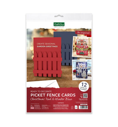 Picket Fence kaarten en enveloppen - Christmas Red & Winter Blue 5x7