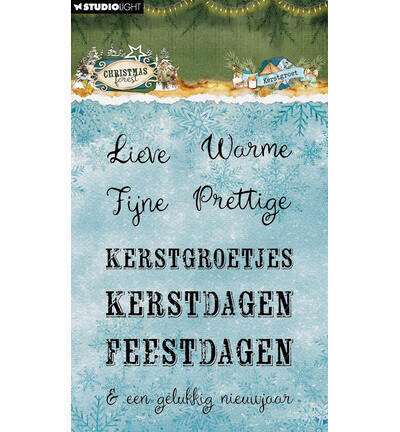 StudioLight Clear Stamps – Kerst Groet Christmas Forest nr. 955
