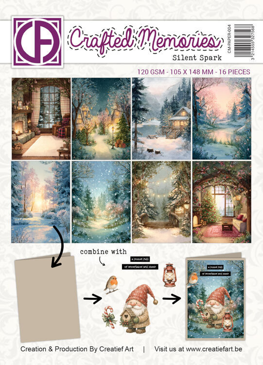 A6 Collagepapier - Silent Spark