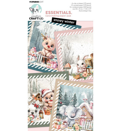 CCL Kaartenblok – Snowy Winter Essentials nr. 42