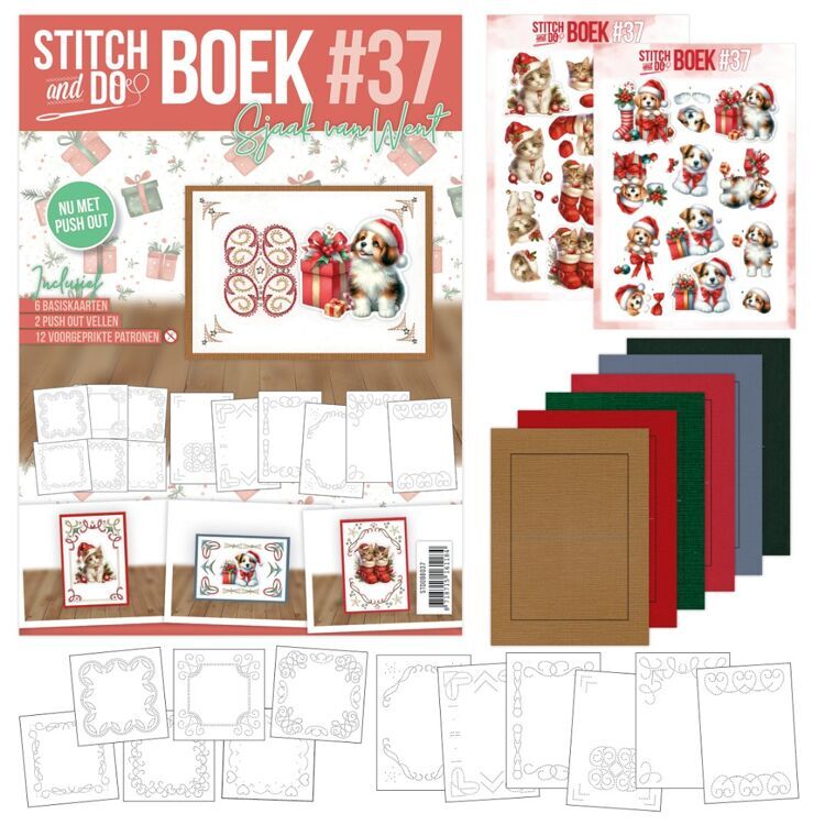Stitch & Do boek A6 - 37 - Warm Christmas Paws