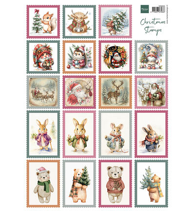 Knipvel A4, Christmas Stamps