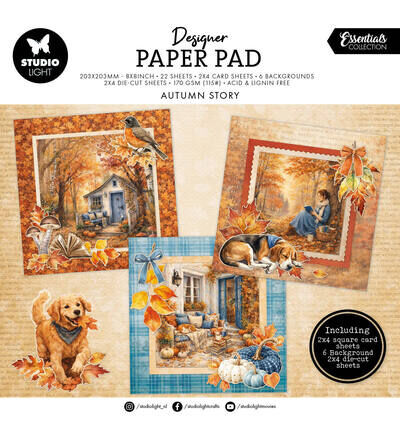 StudioLight Gemengd Papierblok – Autumn Story Essentials nr. 504