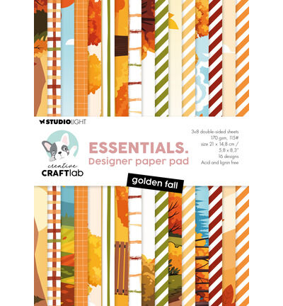 CCL Designpapierblok – Golden Fall Essentials nr. 508