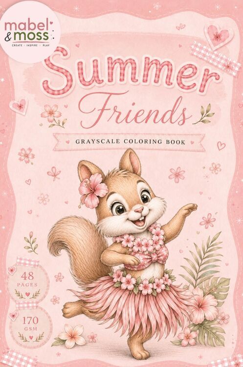 Mabel and Moss - Summer Friends - Coloring Book